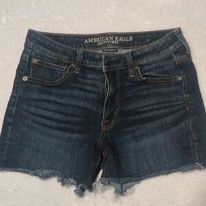 American Eagle Dark Blue Denim Shorts